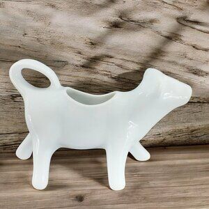 BIA Cordon Bleu White Cow Shaped Creamer Small Pitcher Ceramic Creamer VTG